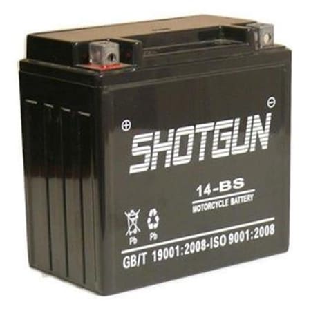 Batteryjack Shotgun YTZ14 - BS Replacement Battery for Triumph Harley V - Rod VRSC Charger Combo 14-BS-ShotgunF120020
